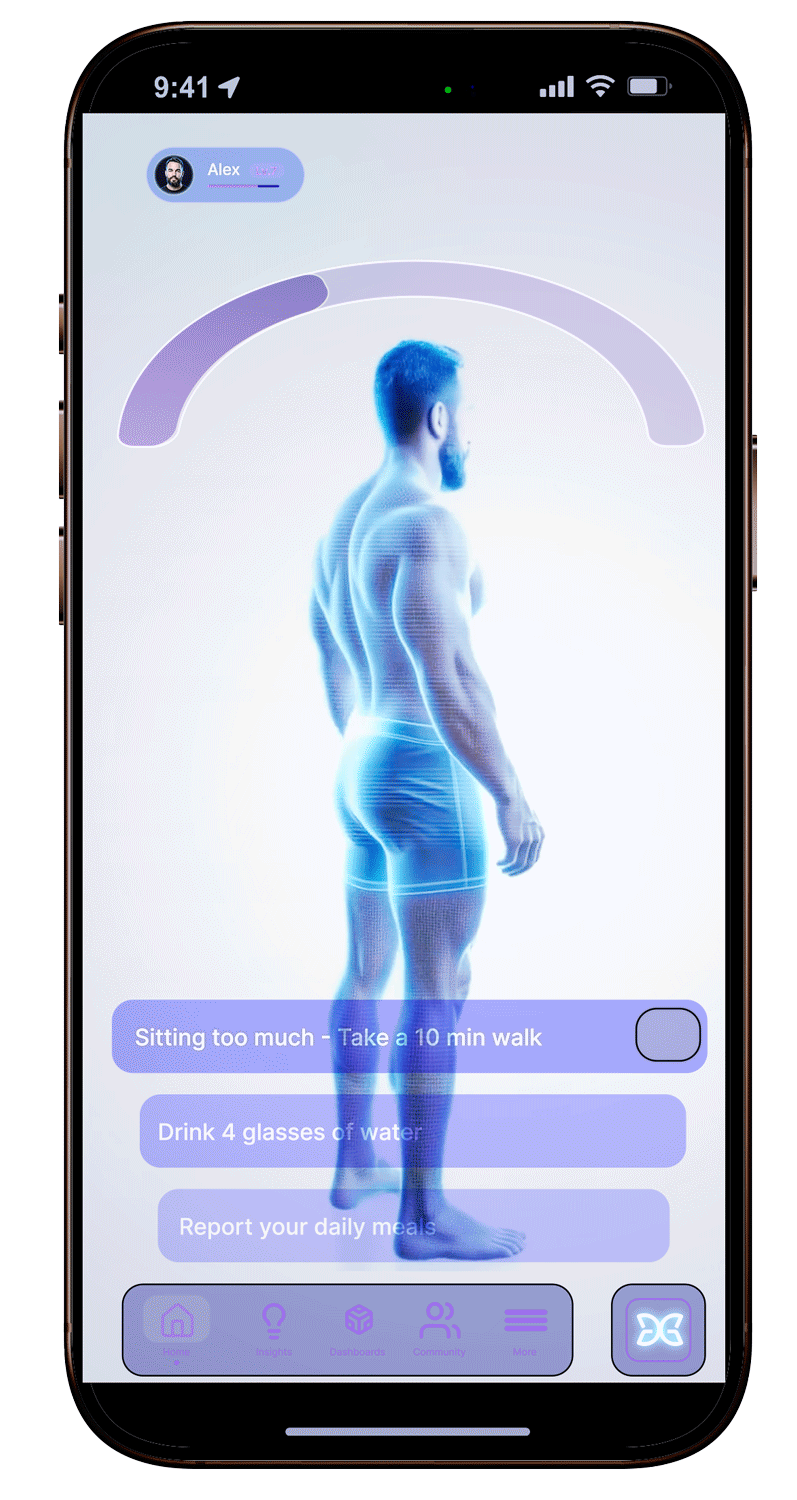 Gaging app in action